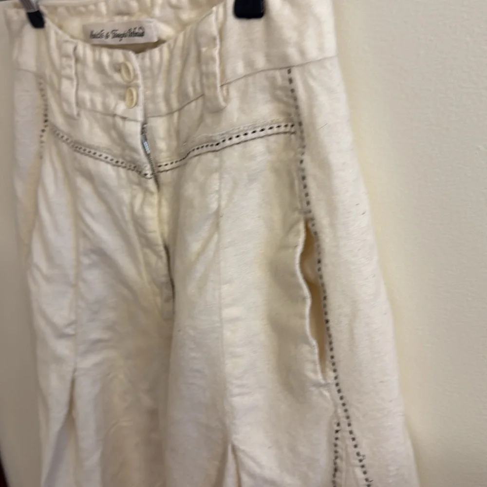 Marithe Francois Girbaud: Cream Wide-Leg Pants - Picture 5 of 16